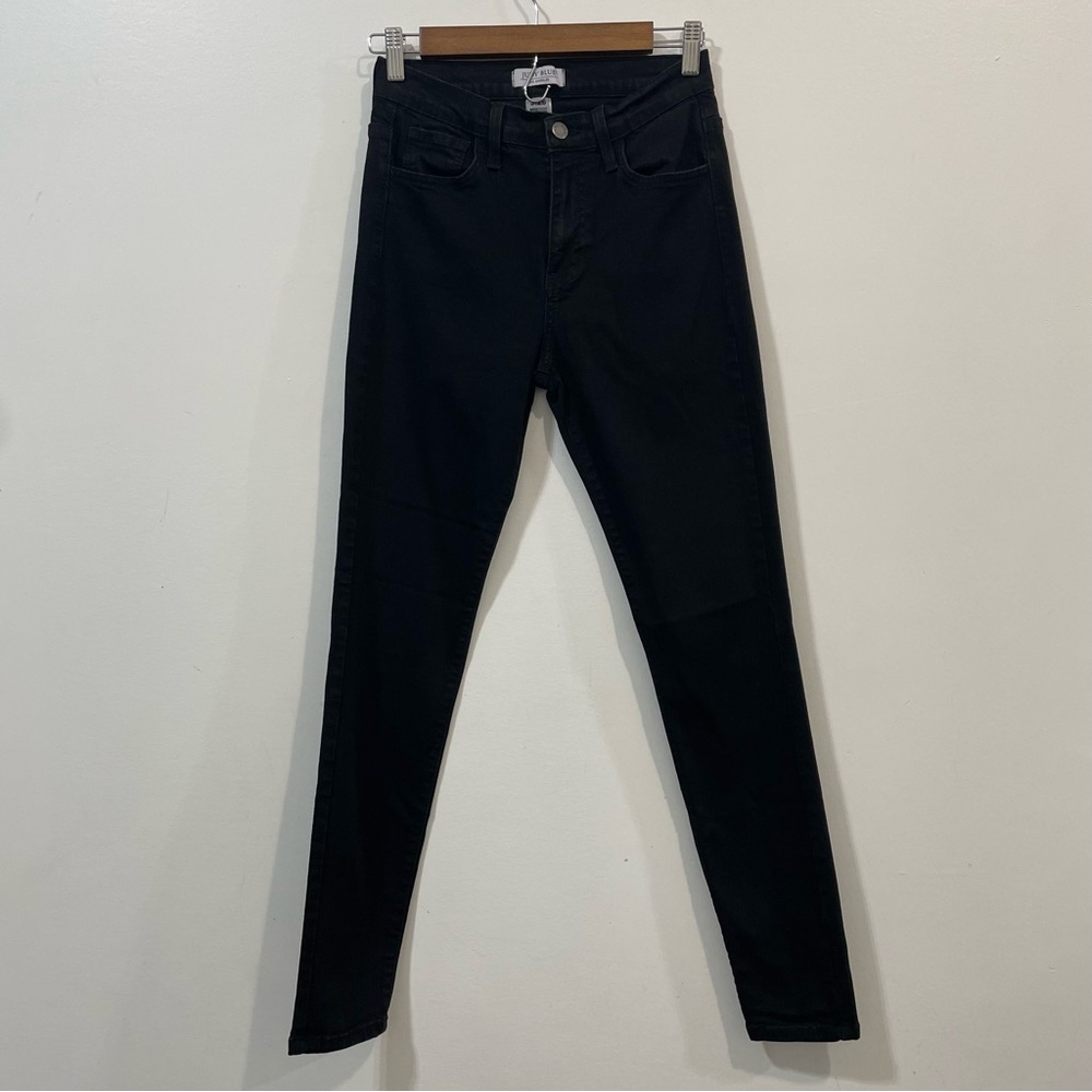 Judy Blue Los Angeles Made In USA Black Skinny Fit Cotton Blend Jeans Size 3/26
